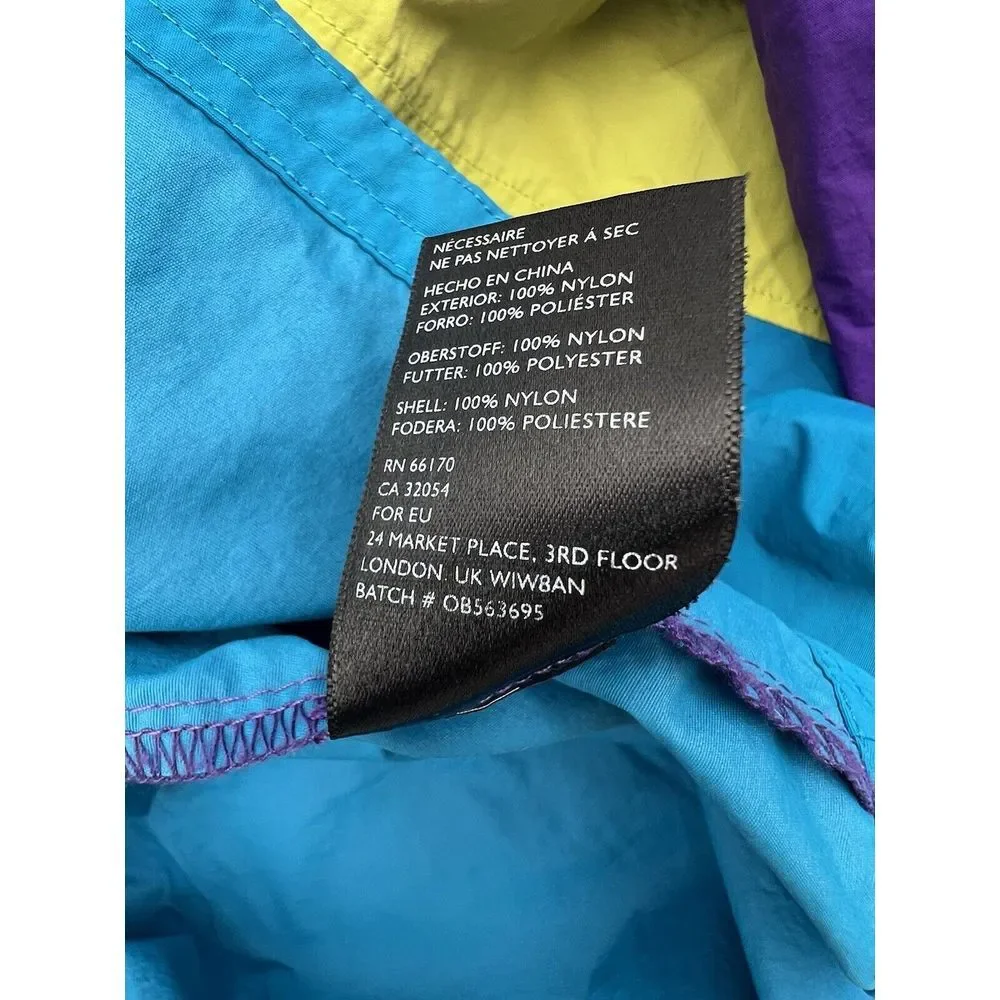 CPO Provisions 1/2 Zip‎ Multicolor Windbreaker Jacket Large Long Sleeve
